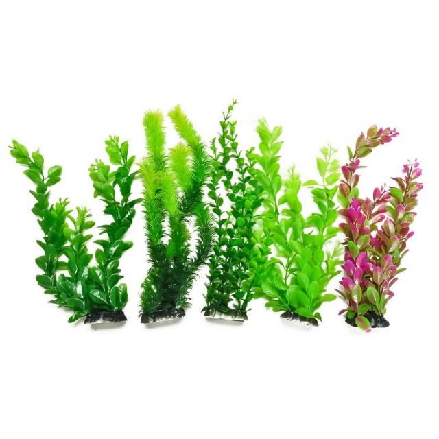 Aquatop 13" Plastic Plants (1 Pc, Assorted) - Ruby Mountain Aquarium supply
