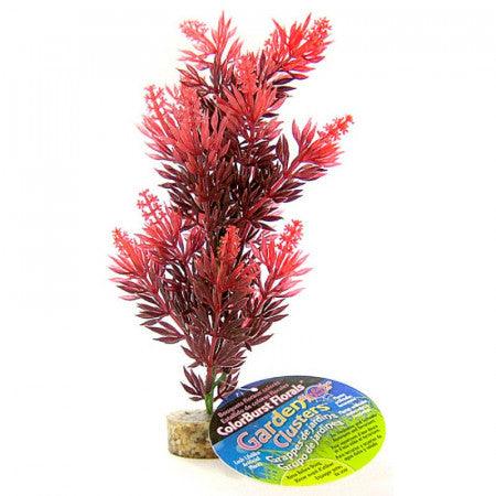 Blue Ribbon Bush Plant with Gravel Base Red - Ruby Mountain Aquarium supply