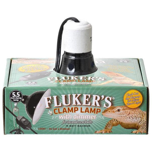 Flukers Clamp Lamp with Dimmer - Ruby Mountain Aquarium supply