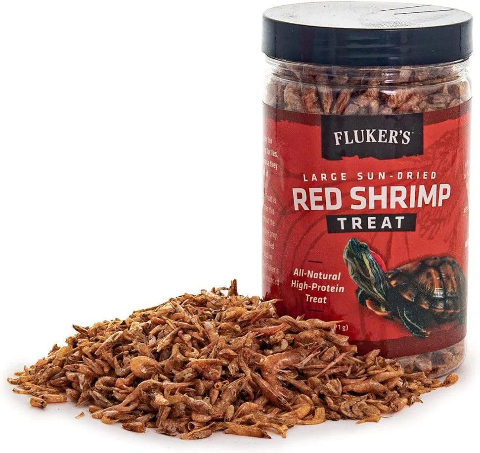 Flukers Sun-Dried Large Red Shrimp Treat - Ruby Mountain Aquarium supply