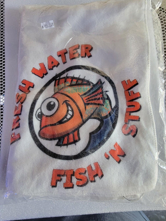 Freshwater Fish N Stuff Logo Towel - Ruby Mountain Aquarium supply