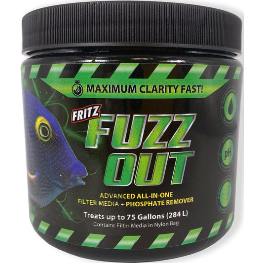 Fritz FuzzOut Filter Media & Hair Algae Remover - 16 oz - Ruby Mountain Aquarium supply