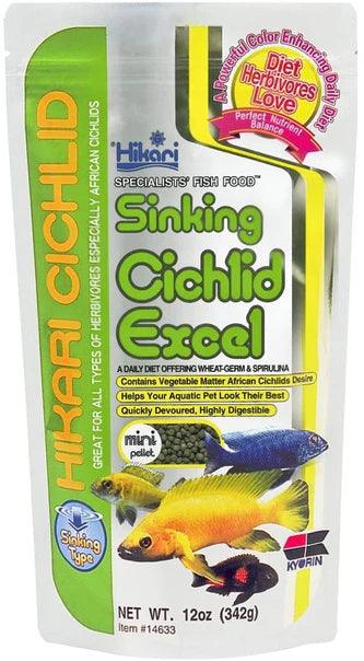 Hikari Sinking Cichlid Excel Mini Pellet Food - Ruby Mountain Aquarium supply