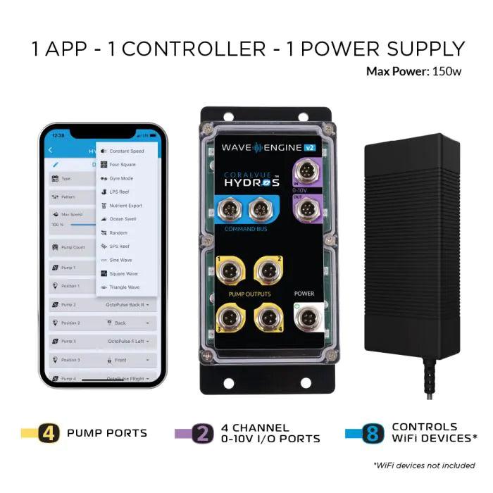HYDROS WaveEngine v2 Pump Controller - Ruby Mountain Aquarium supply