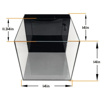 IceCap 10 Gallon Cube AIO Rimless Glass Aquarium - Ruby Mountain Aquarium supply