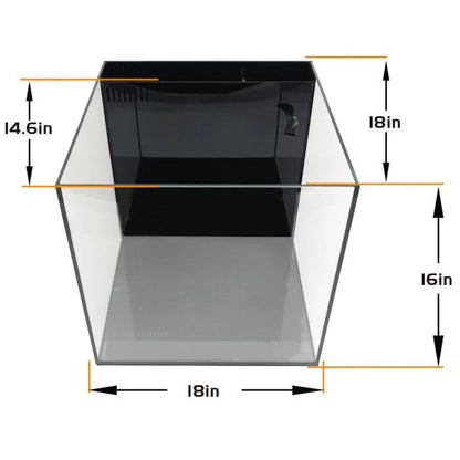 IceCap 20 Gallon Cube AIO Rimless Glass Aquarium - Ruby Mountain Aquarium supply
