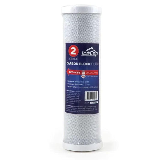 IceCap Chloramine Reducing Carbon Block Reverse Osmosis Pre-filter - Ruby Mountain Aquarium supply