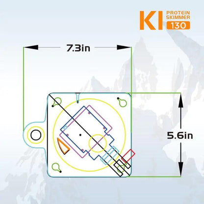IceCap K1-130 Protein Skimmer - Ruby Mountain Aquarium supply