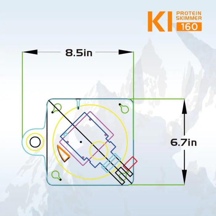 IceCap K1-160 Protein Skimmer - Ruby Mountain Aquarium supply