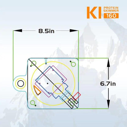 IceCap K1-160 Protein Skimmer - Ruby Mountain Aquarium supply
