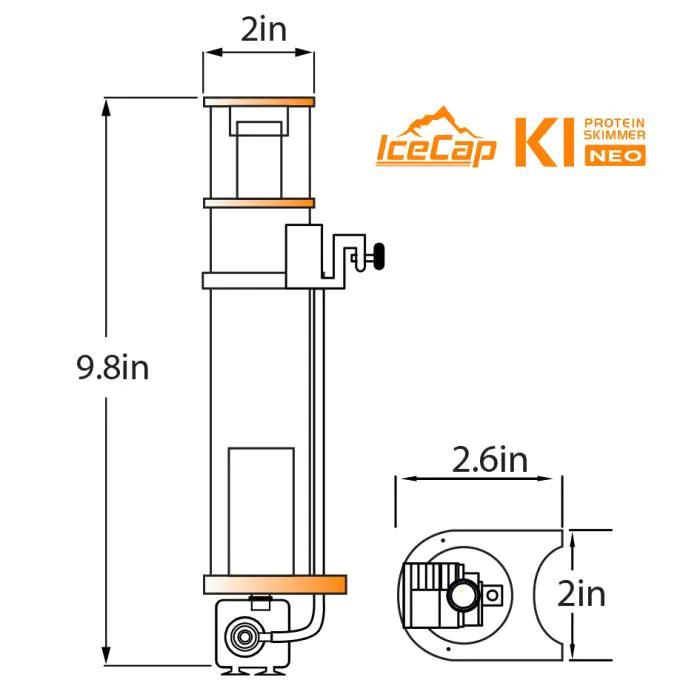 IceCap K1 NEO Protein Skimmer - Ruby Mountain Aquarium supply