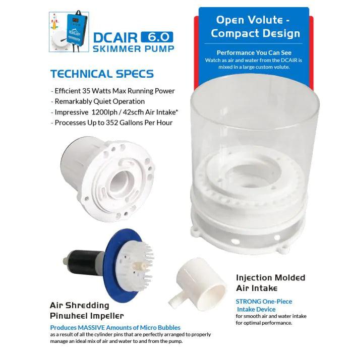 IceCap K3-160 OVP In-Sump Protein Skimmer - Ruby Mountain Aquarium supply