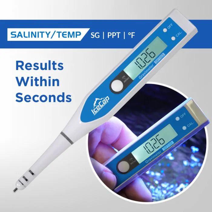 IceCap Salinity/Temperature Digital Pocket Tester - Ruby Mountain Aquarium supply