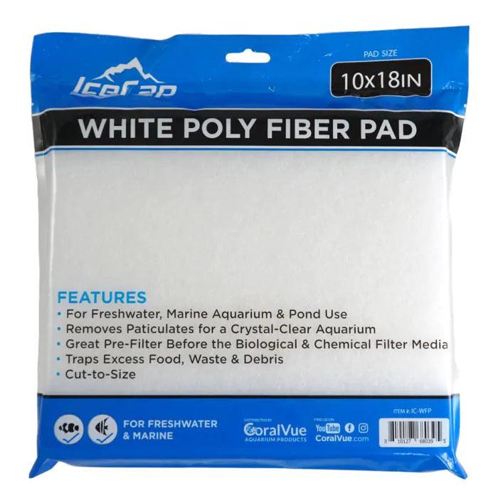 IceCap White Poly Fiber Filter Pad - Ruby Mountain Aquarium supply