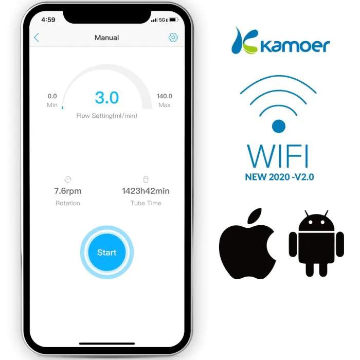 Kamoer FX-STP WiFi Continuous-Duty Peristaltic Dosing Pump - Ruby Mountain Aquarium supply