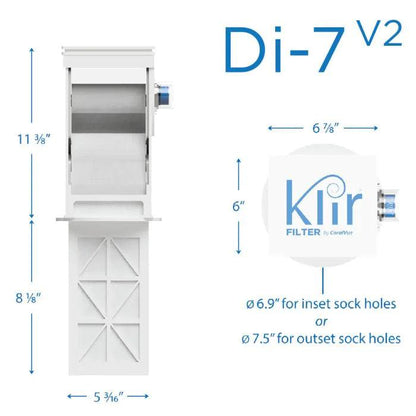 Klir Fleece Filter Di-7 V2 - Ruby Mountain Aquarium supply