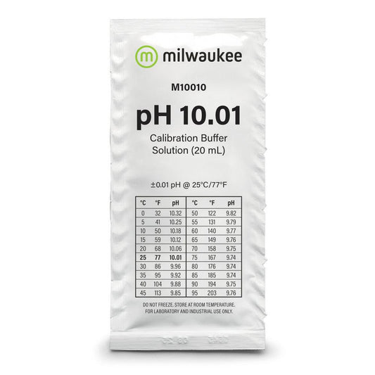 Milwaukee M10010B pH 10.01 Calibration Solution Sachet - Ruby Mountain Aquarium supply
