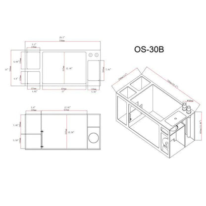 OCTO LUX T90 48gal Aquarium System - Ruby Mountain Aquarium supply