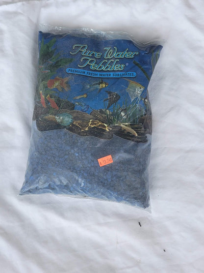 Pure Water Pebbles Marine Blue Gravel - Ruby Mountain Aquarium supply