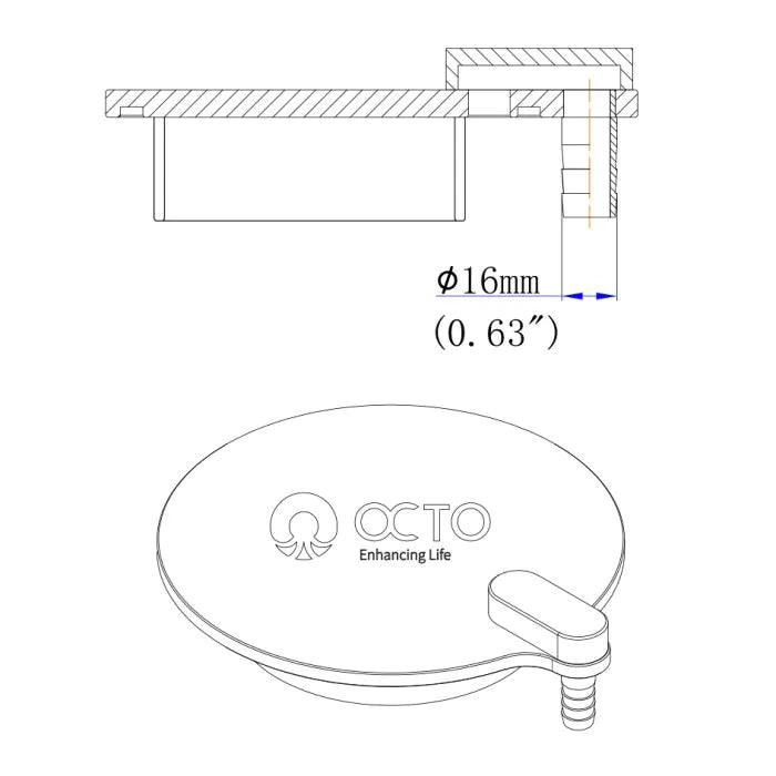 Reef Octopus CO2 Scrubber Skimmer Lid - Ruby Mountain Aquarium supply