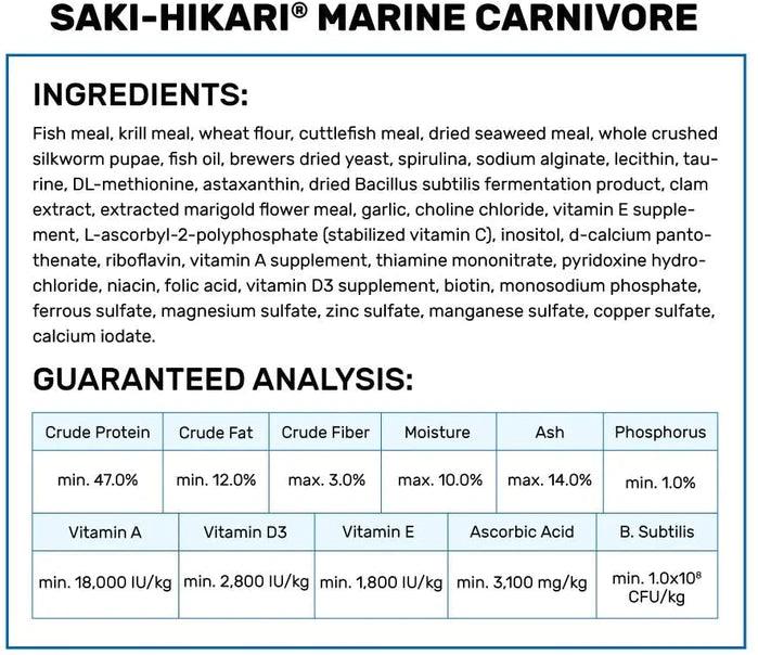 Saki-Hikari Marine Carnivore Sinking Medium Pellet Food - Ruby Mountain Aquarium supply