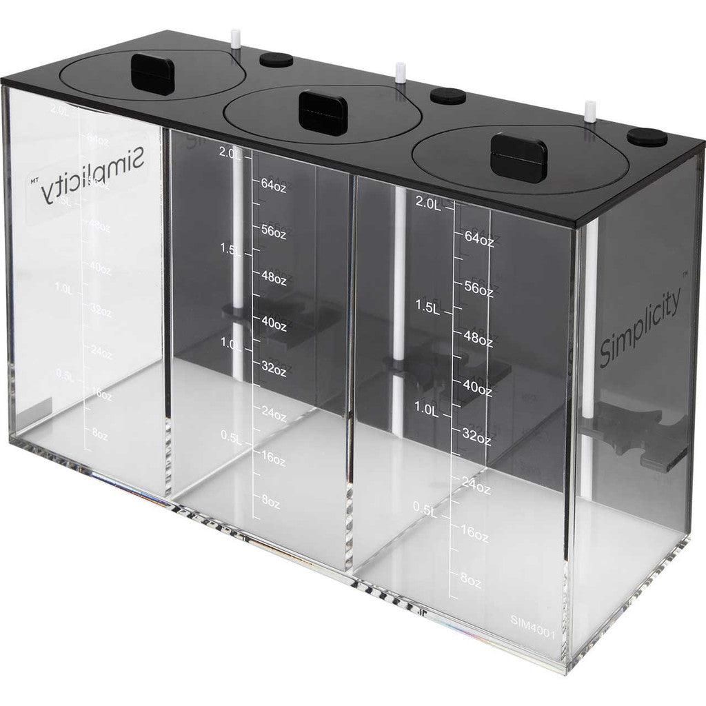 Simplicity 3 x 2L Dosing Container - Ruby Mountain Aquarium supply