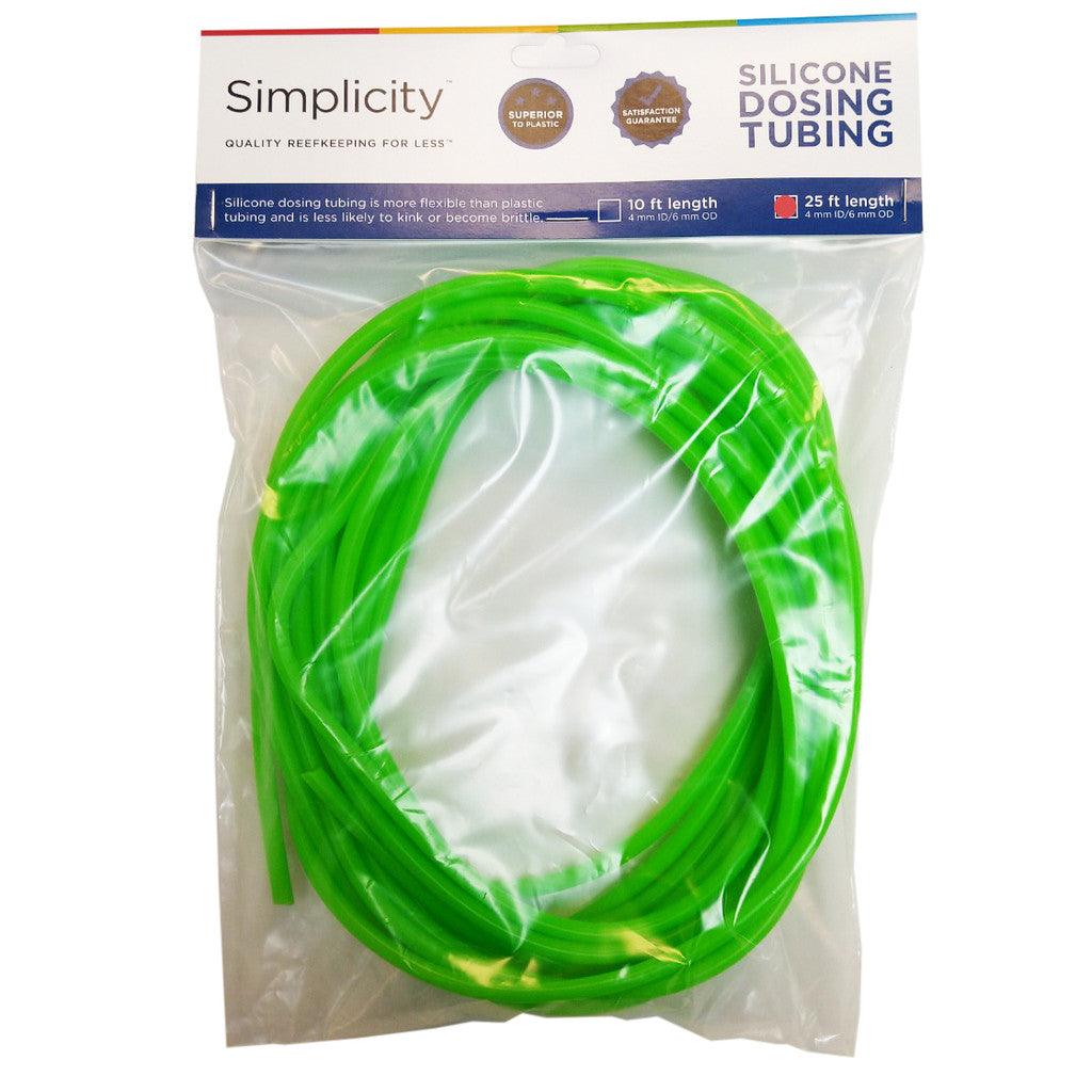 Simplicity Heavy-Duty Silicone Dosing Pump Tubing - Green - 25 Feet - Ruby Mountain Aquarium supply