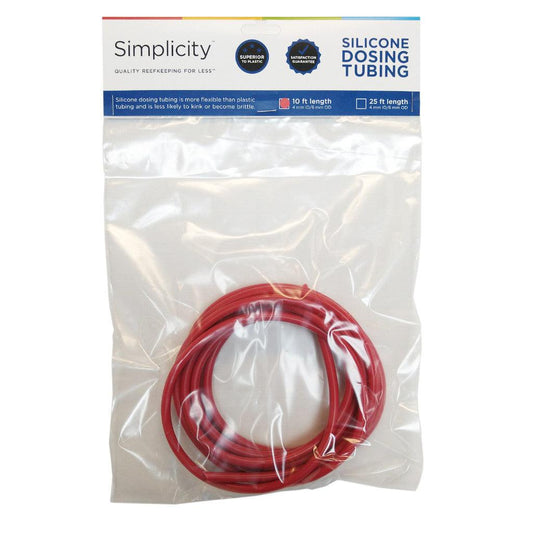 Simplicity Heavy-Duty Silicone Dosing Pump Tubing - Red - 10 Feet - Ruby Mountain Aquarium supply