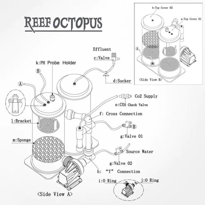 SRO CR3000D 7in Dual Chamber Calcium Reactor - Ruby Mountain Aquarium supply