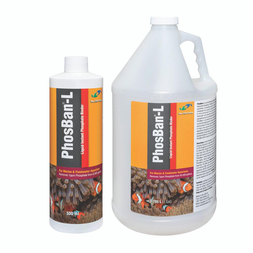 Two Little Fishies PhosBan-L Liquid Instant Phosphate Binder - 500 mL - Ruby Mountain Aquarium supply