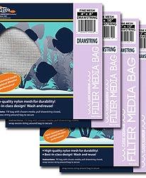 Weco Drawstring Media Bag Fine, 4x8 - Ruby Mountain Aquarium supply