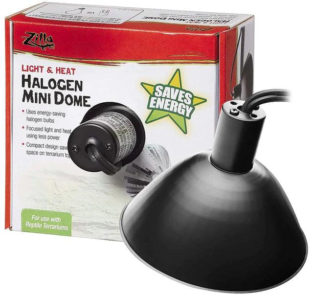 Zilla Mini Halogen Mini Dome Fixture for Reptile Terrariums - Ruby Mountain Aquarium supply
