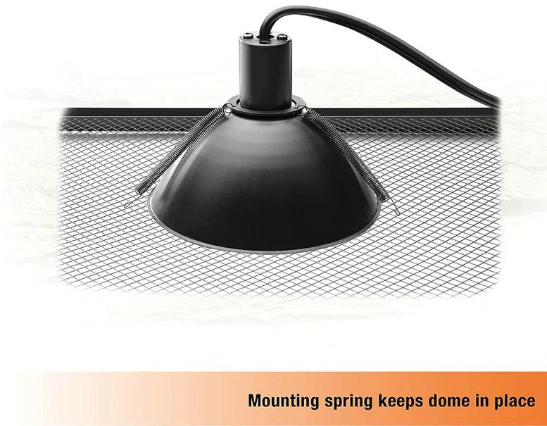 Zilla Mini Halogen Mini Dome Fixture for Reptile Terrariums - Ruby Mountain Aquarium supply