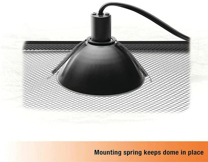 Zilla Mini Halogen Mini Dome Fixture for Reptile Terrariums - Ruby Mountain Aquarium supply
