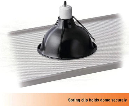 Zilla Premium Reflector Dome Provides Light and Heat for Reptiles - Ruby Mountain Aquarium supply