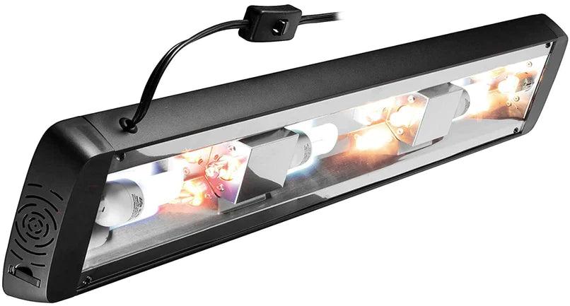 Zilla Pro Sol Fixture with Timer Customizable Full Heat and UVB Fixture for Reptiles 30" - Ruby Mountain Aquarium supply