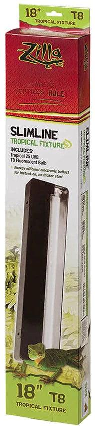 Zilla Slimline Tropical Fixture T8 UVB Reptile Light - Ruby Mountain Aquarium supply