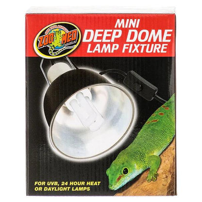 Zoo Med Mini Deep Dome Lamp Fixture for Reptiles - Ruby Mountain Aquarium supply