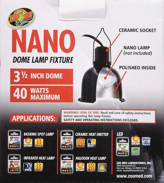 Zoo Med Nano Dome Lamp Fixture - Ruby Mountain Aquarium supply
