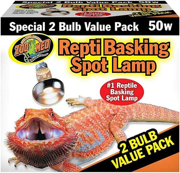 Zoo Med Repti Basking Spot Lamp with UVA - Ruby Mountain Aquarium supply