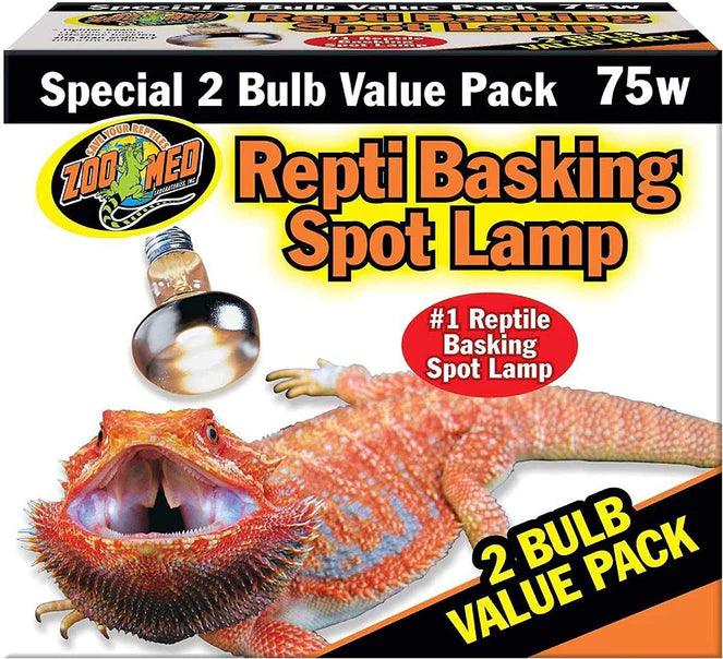 Zoo Med Repti Basking Spot Lamp with UVA - Ruby Mountain Aquarium supply