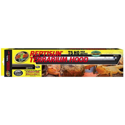 Zoo Med ReptiSun T5 HO High Output Terrarium Hood - Ruby Mountain Aquarium supply